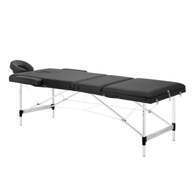 BALANCE aluminij sklopivi masaža stol 3 segment crna