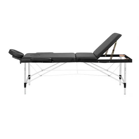 BALANCE aluminij sklopivi masaža stol 3 segment crna — slika 4