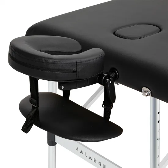 BALANCE aluminij sklopivi masaža stol 3 segment crna — slika 5