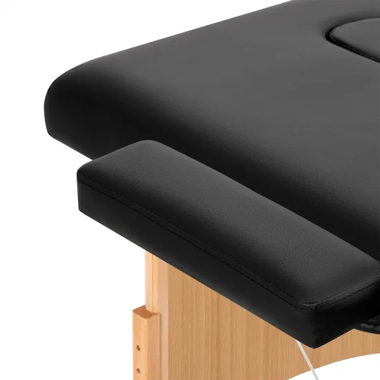 BALANCE drveni sklopivi masaža stol 2 segment 190x70 crna — slika 10