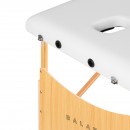 BALANCE drveni sklopivi masaža stol 2 segment 190x70 bijela