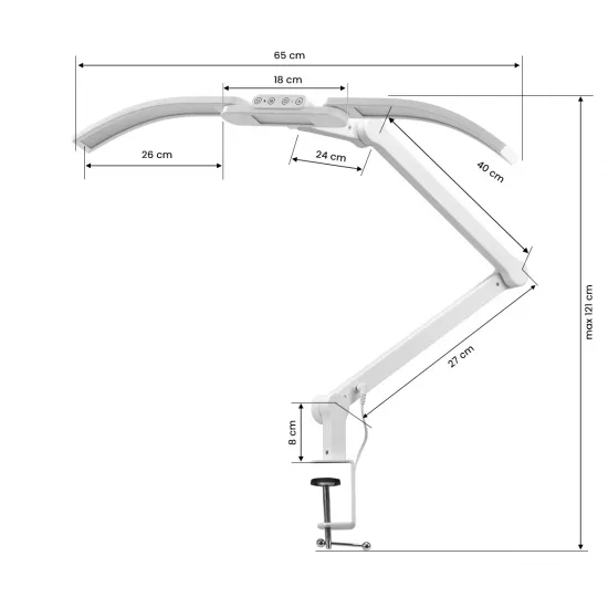 Glow lampa L05 stolna bijela — slika 2