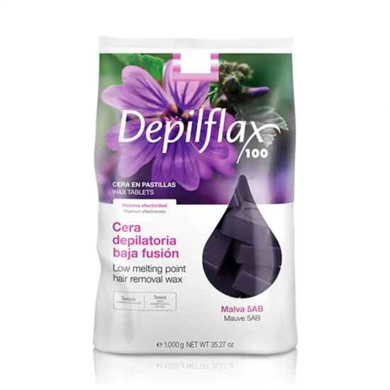 Depilflax 100 fleksibilni vosak niske točke topljenja za depilaciju Malva 5AB 1000 g