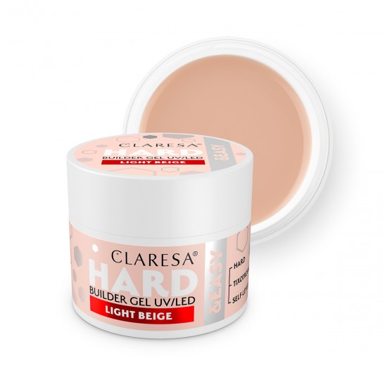 CLARESA HARD & EASY BUILDER GEL LIGHT BEIGE 12g