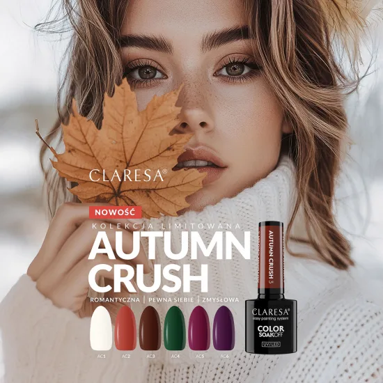 CLARESA hibridni lak za nokte AUTUMN CRUSH 1, 5 g — slika 2