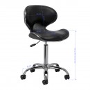 Gabbiano kozmetičko stolce Q-4599 crno V2