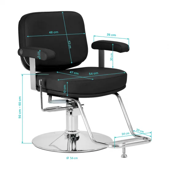 Frizerska stolica Omega Astra Plus crna — slika 11