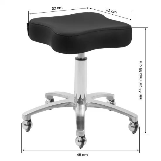 Omega Supremo okretna stolica crna — slika 5