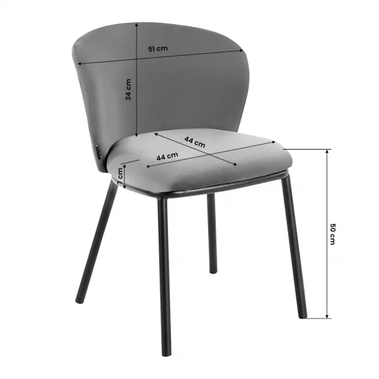 Stolica 4Rico Linea siva — slika 8