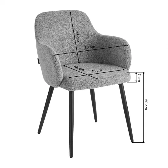 Stolica 4Rico Intra siva — slika 8
