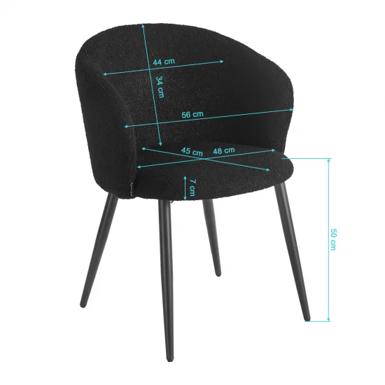 Stolica 4Rico Asola crna — slika 8