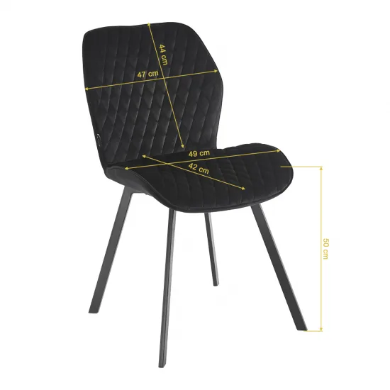 Stolica 4Rico Vetro crna — slika 8
