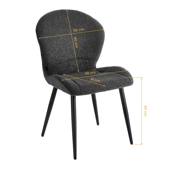 Stolica 4Rico Lucente crna — slika 8