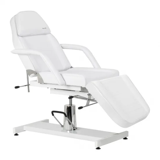 Hidraulična kozmetička stolica Sillon 210 s postoljem bijela