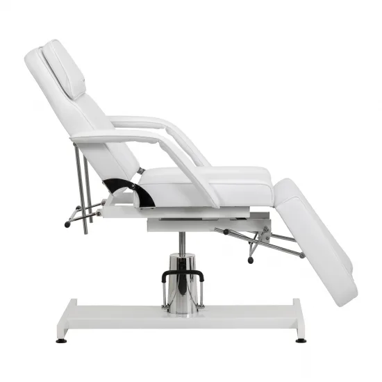 Hidraulična kozmetička stolica Sillon 210 s postoljem bijela — slika 6