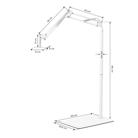 Stalak za lampu za pedikir bijeli — slika 5