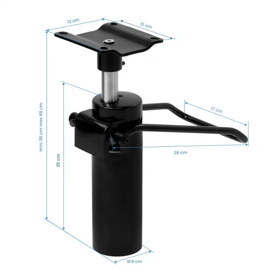 Aktuator za frizersku stolicu D-04 crna — slika 2