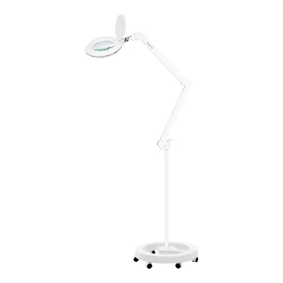Elegante 6031 kozmetička lupa, lampa s povećalom sa 60 SMD 3D LED dioda, zajedno s podesivim postoljem i kontrolom intenziteta svjetla