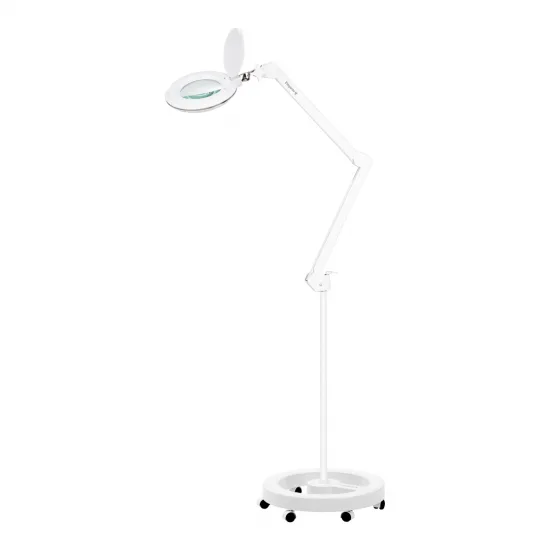 Elegante 6031 kozmetička lupa, lampa s povećalom sa 60 SMD 3D LED dioda, zajedno s podesivim postoljem i kontrolom intenziteta svjetla
