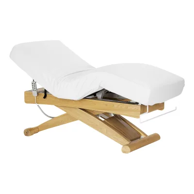 SPA ležaljka Sillon Siesta bijela sa svijetlo smeđom bazom