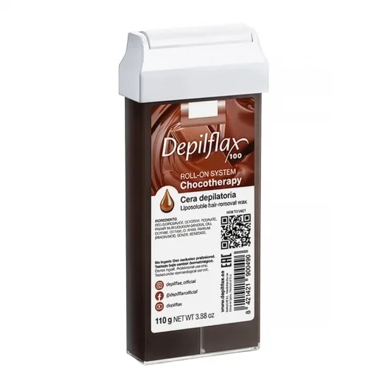 Depilflax 100 Vosak za uklanjanje dlačica Roll-On Chocotherapy 110 g