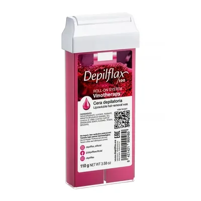 Depilflax 100 vosak za uklanjanje dlačica Roll-On Vinotherapy 110 g