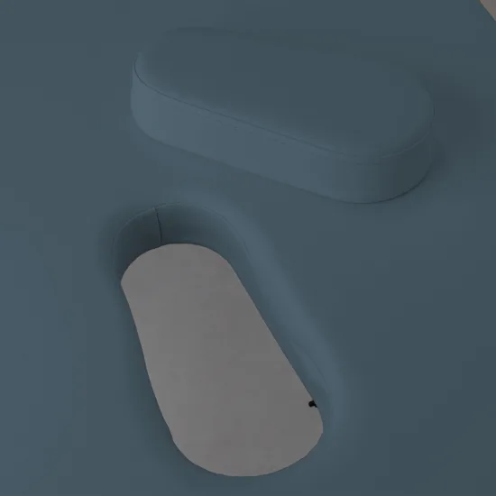 Masažni stol Aura Matt Touch K102 plavi — slika 3