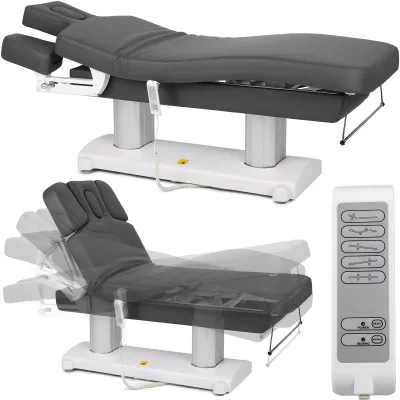 Stacionarni stol za masažu Gemini Flex HEAT So Skin K429 sivi