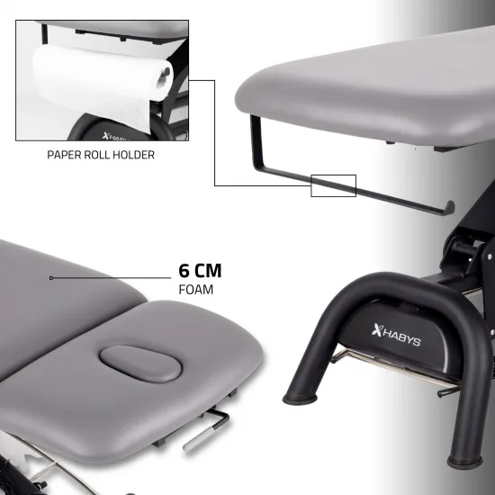Stacionarni stol za masažu Agila 2 Touch Core k322 siva — slika 4