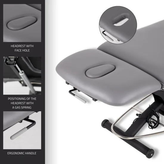 Stacionarni stol za masažu Agila 2 Touch Core k322 siva — slika 7