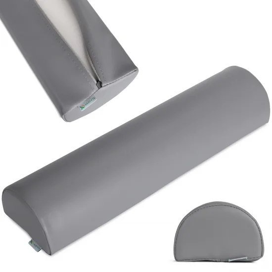 Poluokrugli jastuk 60x15x10 K029 sivi