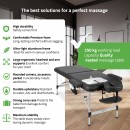 Prijenosni stol za masažu Nadia 60 Comfy Base K515 crni