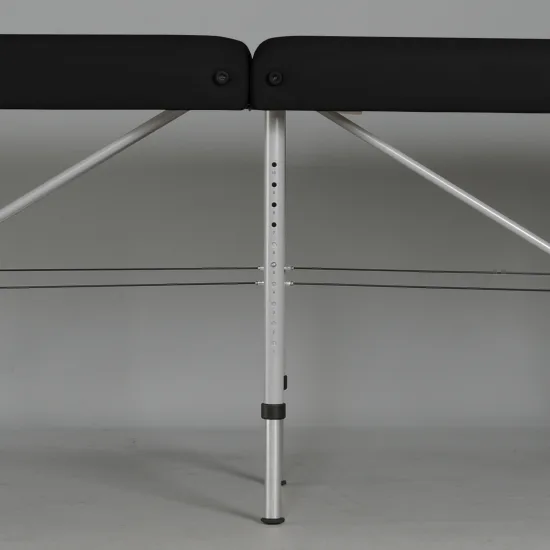 Masažni stol Medmal Alu 60 Vinyl Flex K015 Crni — slika 2
