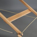 Masažni stol Panda svijetlo drvo 70 vinil fleksibilan K022 zelena