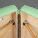 Masažni stol Panda svijetlo drvo 70 vinil fleksibilan K022 zelena