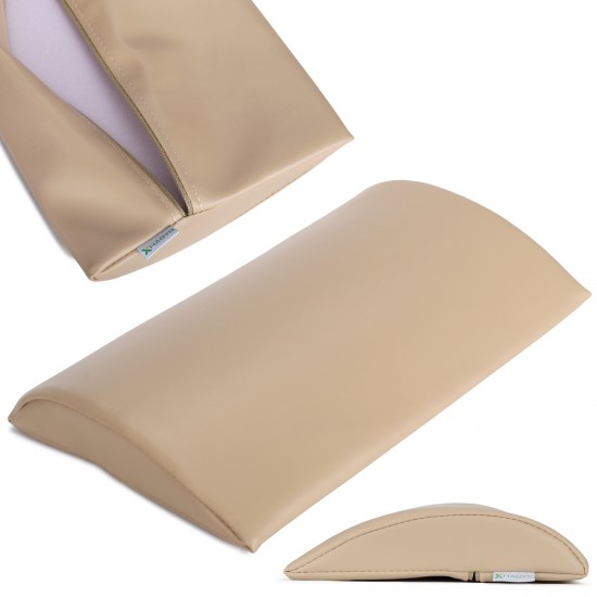 Poluokrugli jastuk za lumbalni dio 40x25x5 mekani K033 bež Poluokrugli jastuk za lumbalni dio 40x25x5 mekani K033 bež