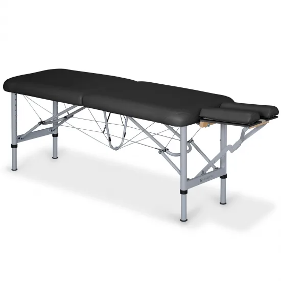 Masažni stol Chiro Ultralux 19 Alu Vinyl Flex K015 Crni — slika 2