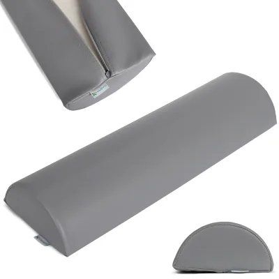Poluokrugli jastuk 60x19x9 K029 sivi