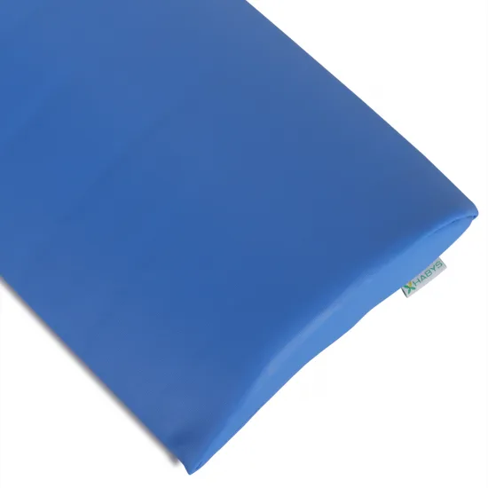 Poluokrugli jastuk za lumbalni dio 40x25x5 mekani K023 plavi — slika 3