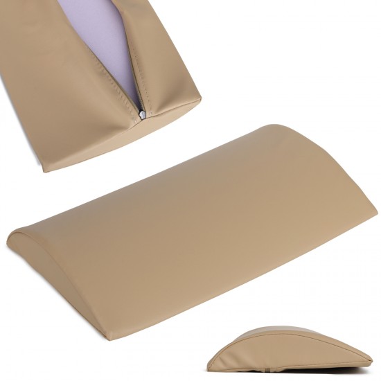Poluokrugli jastuk za lumbalni dio 40x25x5 mekani K607 Moco bež