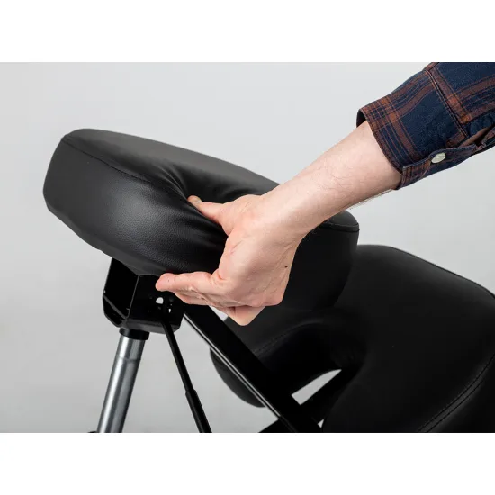 Ergonomska klečeća stolica Ergo Standard, plinska opruga, kotačići s blokadom — slika 3