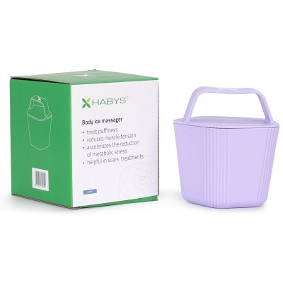 Masažer za tijelo s ledom, HABYS, ljubičasta L