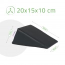 Klinasti jastuk 20x15x10 K515 crni