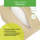 Klinasti jastuk 20x15x10 K533 bež boje