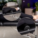 Poluokrugli jastuk 60x19x9 - K515 Crni