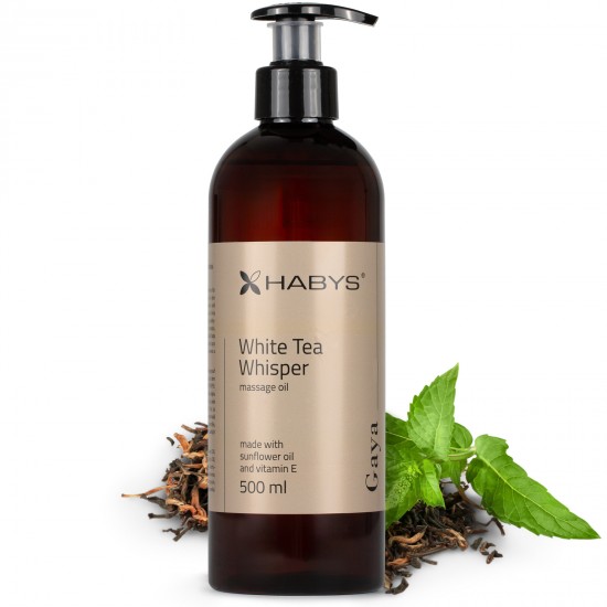Ulje za masažu Gaya White Tea Whisper, HABYS 500 ml