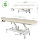 Fortis 1 stol za tretmane, električno podešavanje, ručni daljinski upravljač, naslon za glavu, polica za ruke k707 boja slonovače