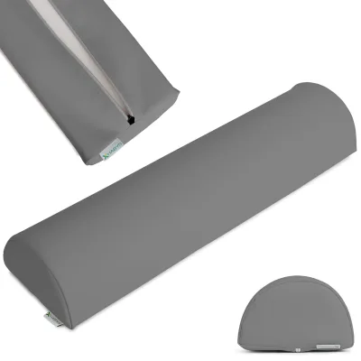 Poluokrugli jastuk 60x15x10 k722 sivi