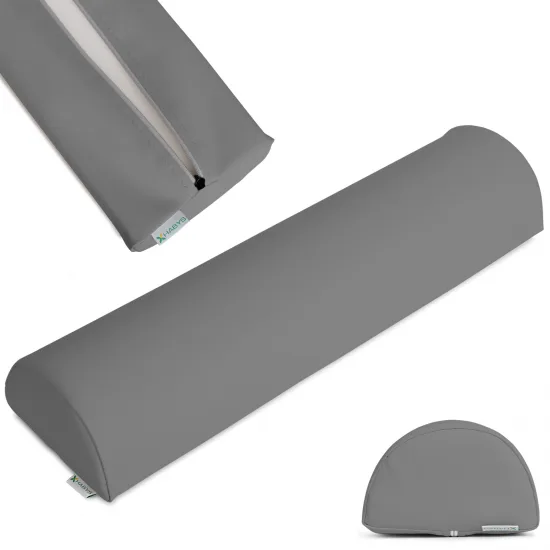 Poluokrugli jastuk 60x15x10 k722 sivi