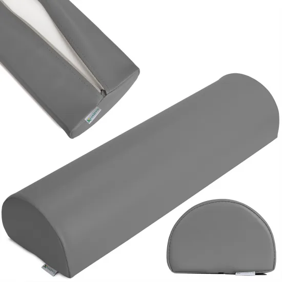 Poluokrugli jastuk 60x18x12 K722 sivi